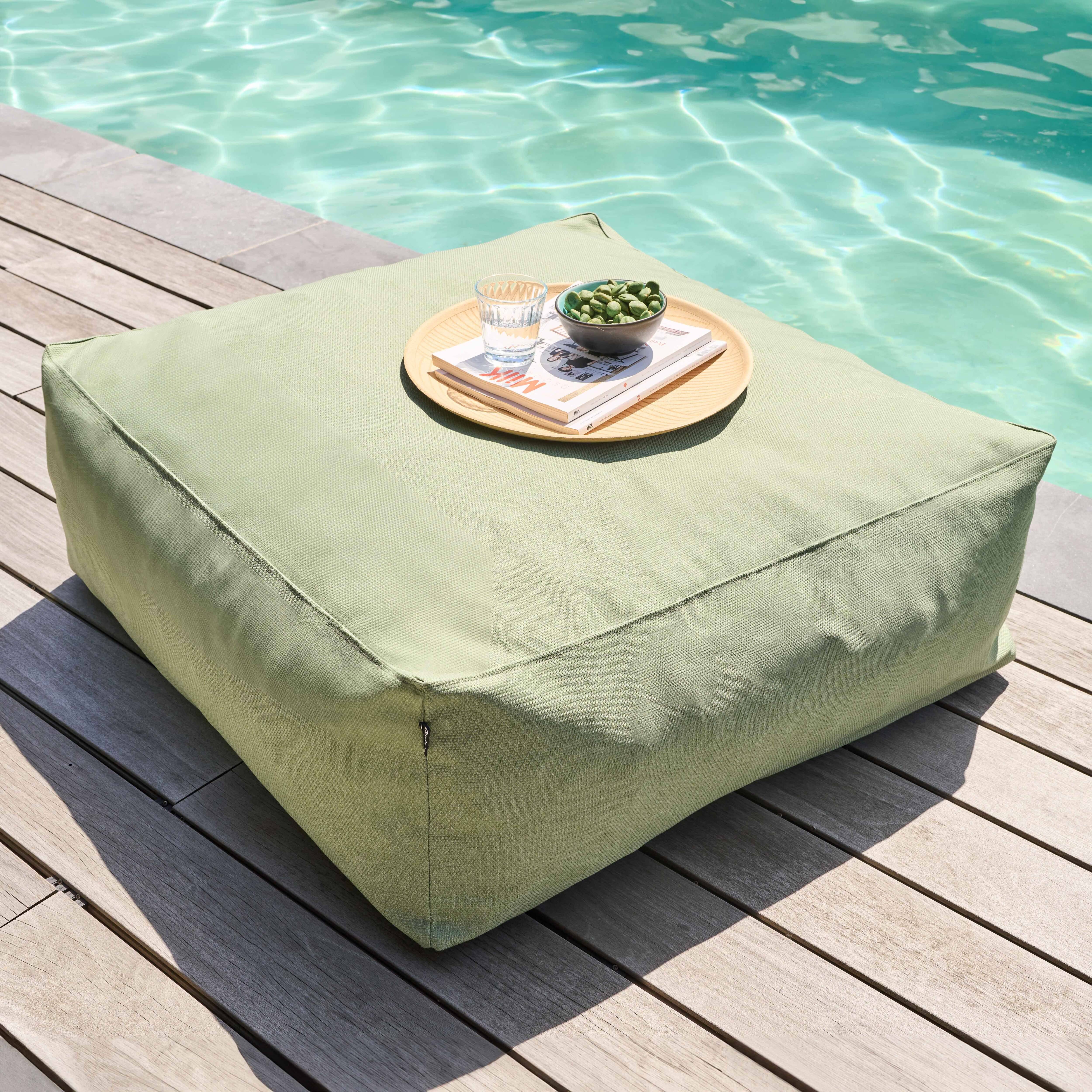 Oviala - Pouf de jardin pour canapé modulable vert cactus Mixi - Oviala - Image 1