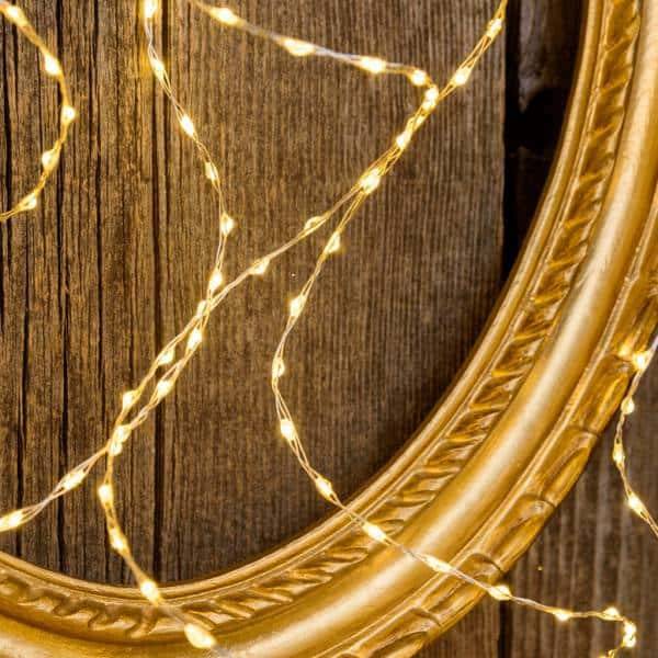 Lotti - Guirlande fil lumineux blanc chaud 10M 625 micro LED câble argenté extérieur Lotti - Image 5