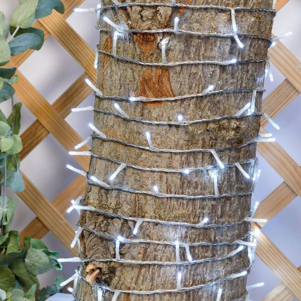 Lotti - Guirlande lumineuse blanc froid 53M 750 mini LED 8 effets câble transparent Lotti - Image 8