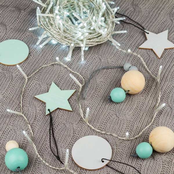 Lotti - Guirlande lumineuse blanc froid 53M 750 mini LED 8 effets câble transparent Lotti - Image 10