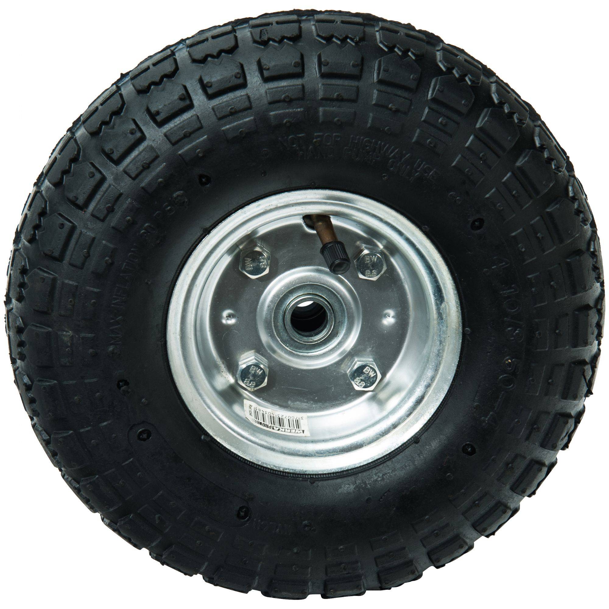 Roue gonflable axe déporté WERKA PRO - Alésage 16mm - Image 1