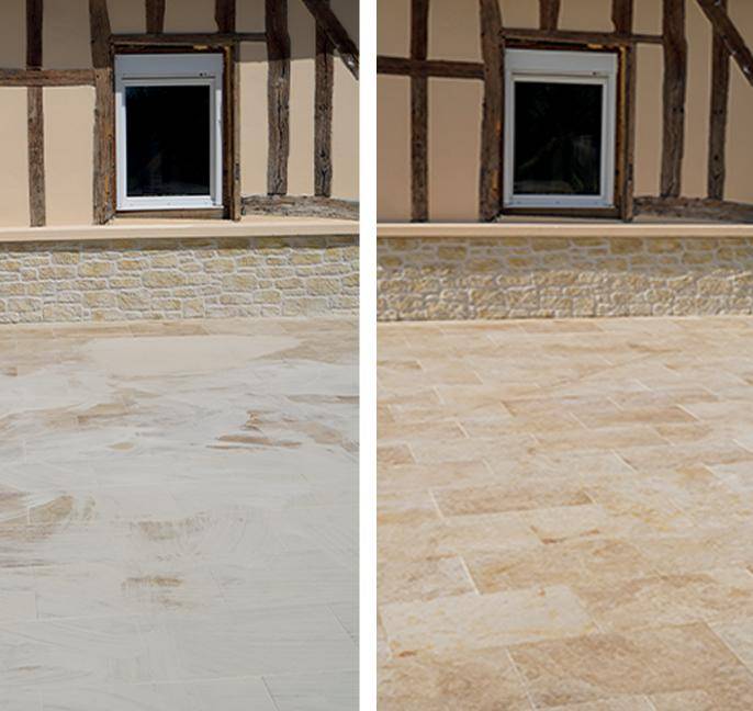 Nettoyant Laitances Ciment Joint Trace Blanche Net Guard Fin Chantier Formule Végétale 10 Min Toute Pierre 1L 6m2 - Image 3