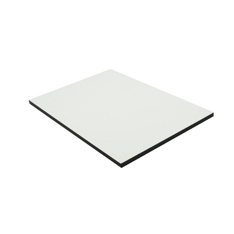 Panneau de bardage stratifié HPL compact - Coloris - Crème, Epaisseur - 6 mm, Largeur - 130 cm, Longueur - 61 cm - Image 1