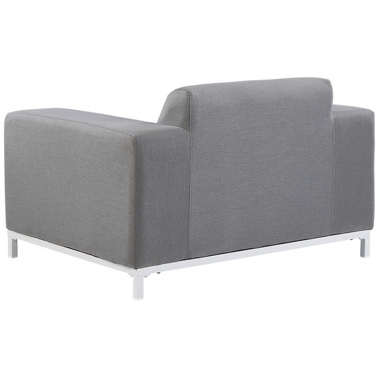 Fauteuil Tissu Gris ROVIGO - Beliani - Image 5