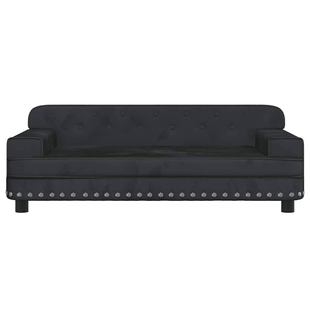 PANGIVO - Lit pour chien velours noir 90 x 53 x 30 cm - PANGIVO - Image 3