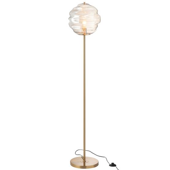 Lampadaire en Verre "Ruche" 156cm Cognac Clair - Image 2