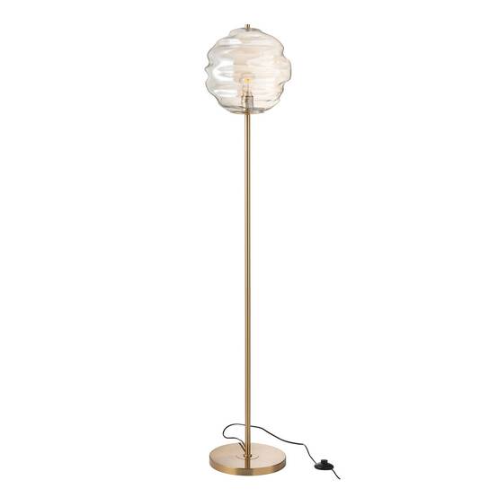 Lampadaire en Verre "Ruche" 156cm Cognac Clair - Image 1