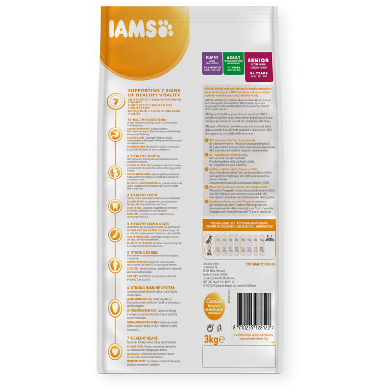 Croquettes chien senior S/M - IAMS for Vitality 12 kg - Image 2