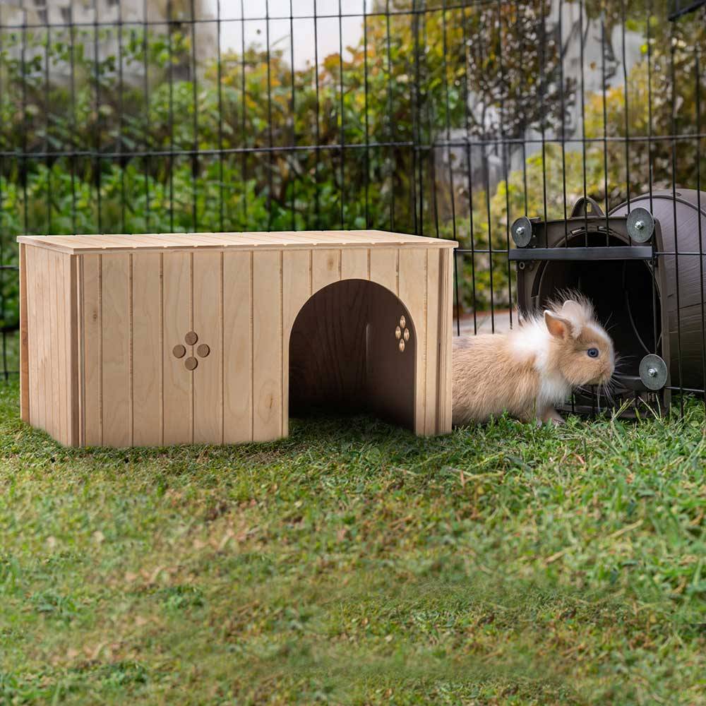Ferplast - Ferplast Maison Lapin, Accessoire pour Cage Lapin, avec Toit Plat et Trous d'Aération, en Kit de Montage, 52 x 31 x h 26 cm, SIN MAXI Niche Maison en - Image 4