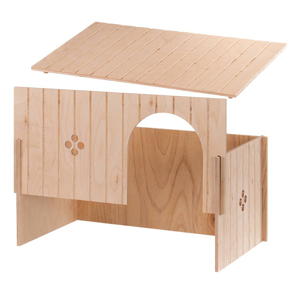 Ferplast - Ferplast Maison Lapin, Accessoire pour Cage Lapin, avec Toit Plat et Trous d'Aération, en Kit de Montage, 52 x 31 x h 26 cm, SIN MAXI Niche Maison en - Image 8