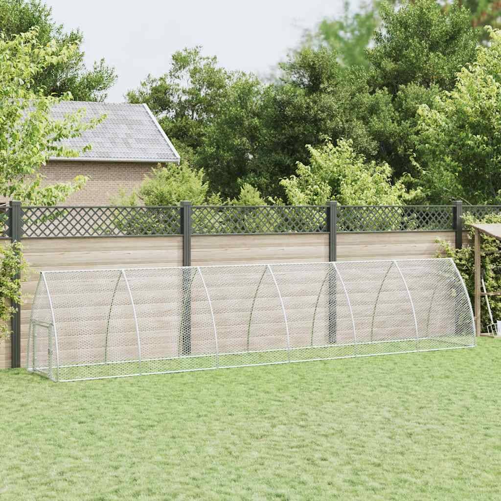 Vidaxl - Cage pour poules argenté 600x105x120 cm acier galvanisé vidaXL 172554 - Image 1