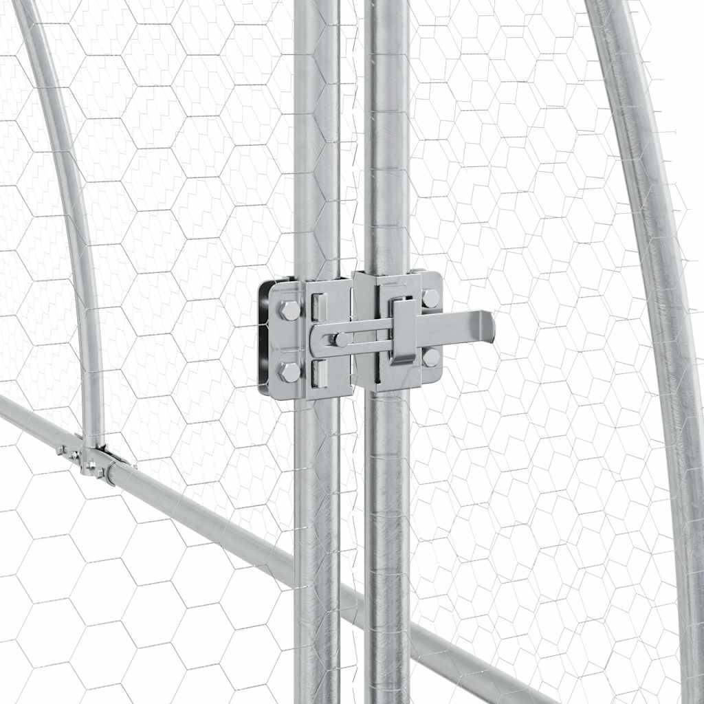 Vidaxl - Cage pour poules argenté 600x105x120 cm acier galvanisé vidaXL 172554 - Image 5