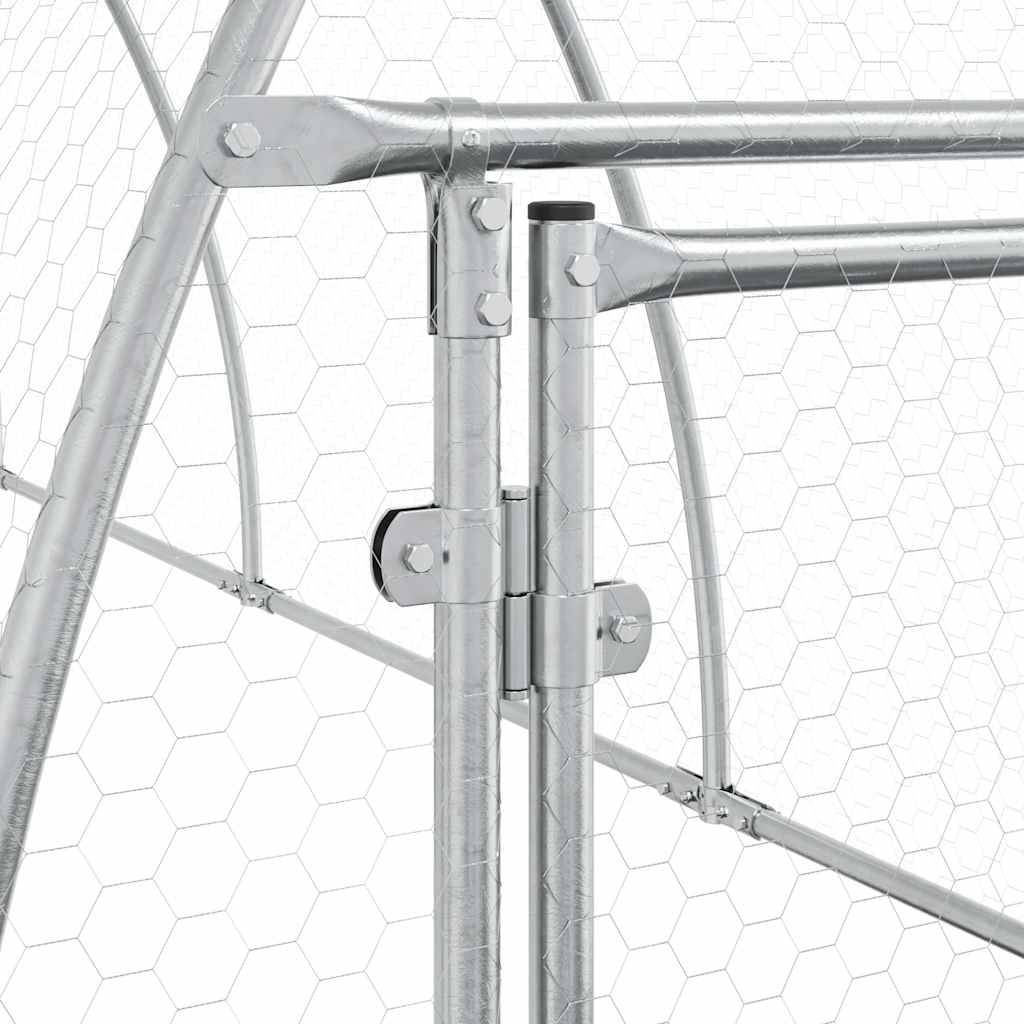 Vidaxl - Cage pour poules argenté 600x105x120 cm acier galvanisé vidaXL 172554 - Image 6
