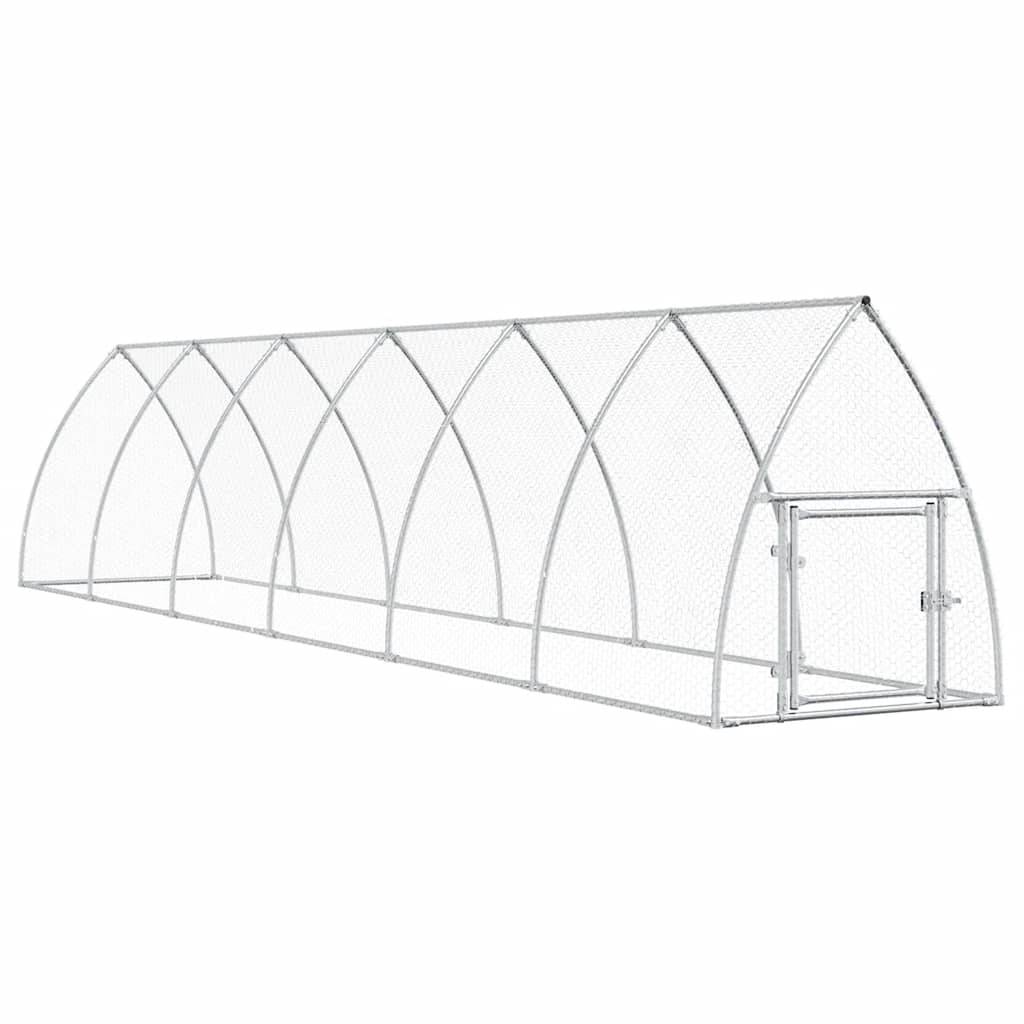 Vidaxl - Cage pour poules argenté 600x105x120 cm acier galvanisé vidaXL 172554 - Image 2