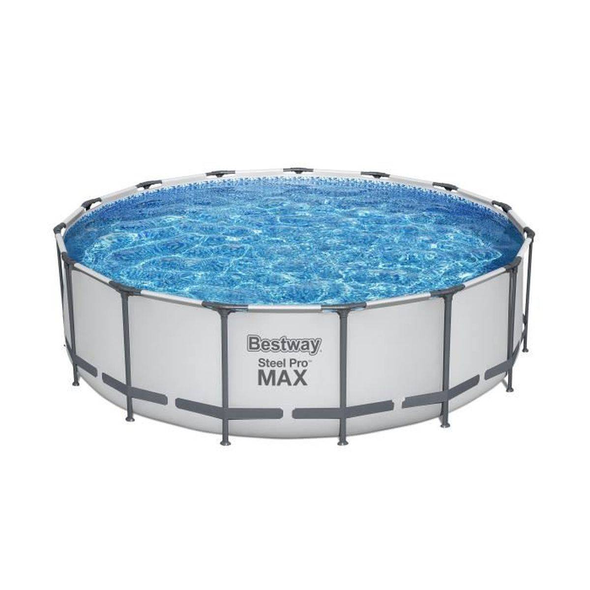 Bestway - Piscine tubulaire hors sol ronde 457 x 122 cm, 16015 L, pompe à cartouche, échelle et bâche - Bestway - Image 3