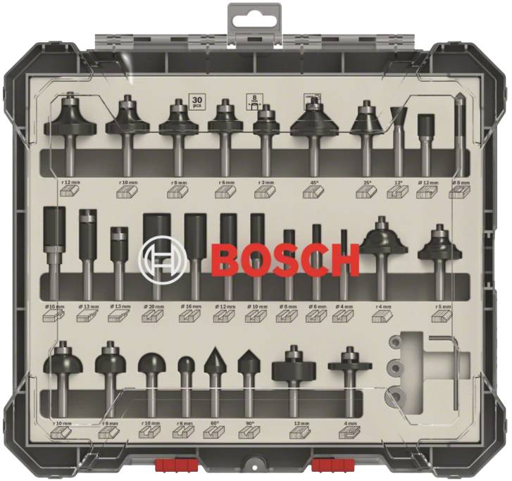 Bosch - Coffret de fraises mixtes 30 pièces - BOSCH - 2607017475 - Image 1