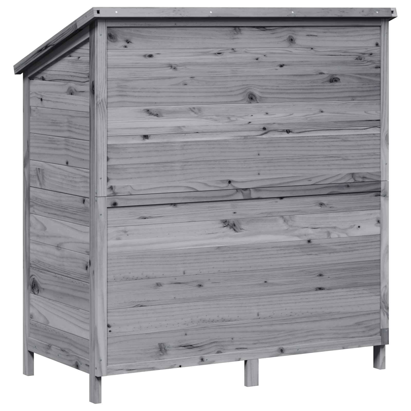 PANGIVO - Abri de jardin bois de sapin gris 106 x 56 x 113.5 cm, poids:20.14kg - PANGIVO - Image 7