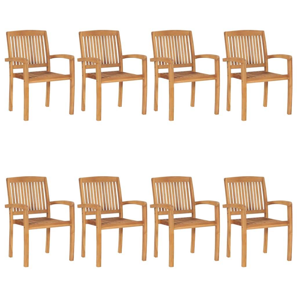 Prolenta Premium - Lot de 8 Chaise bois composite  Vilio Taupe 60 X 57,5 X 90 cm  - P87209T - Image 2