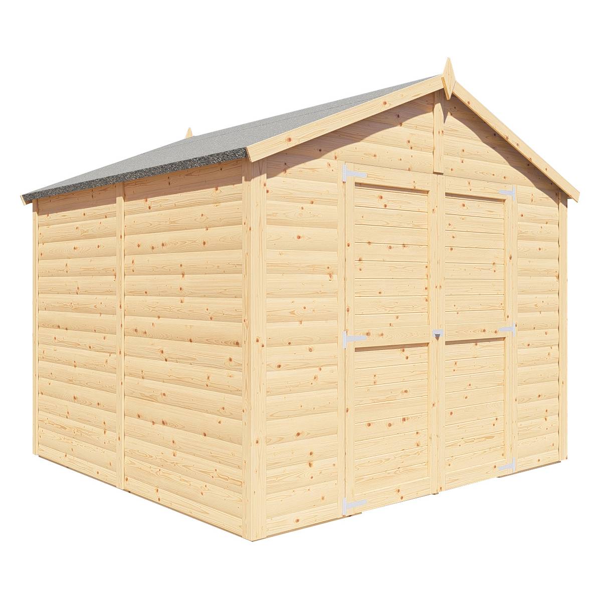 Abri de jardin bois Bertilo Blockhaus XL 19mm avec plancher 5,83m² - Image 2