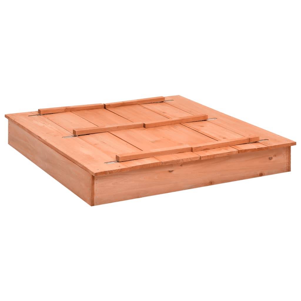 Bac à sable - Maison de jeu pour enfants Bois de sapin 95x90x15 cm - Image 2