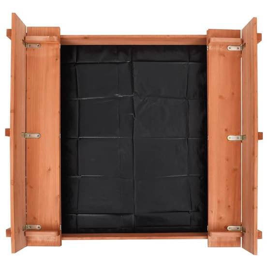 Bac à sable - Maison de jeu pour enfants Bois de sapin 95x90x15 cm - Image 6