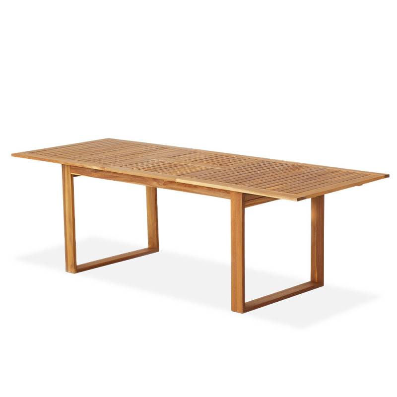 Table salon de jardin Levata - BOCARNEA - Bois Acacia - Table extensible papillon - 180/240 cm - Pour 8 personnes - Image 1