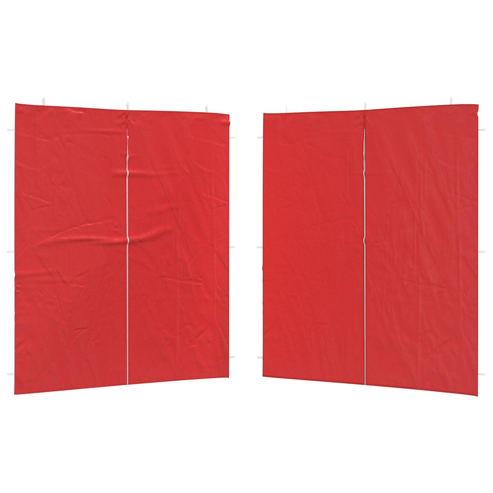 Mur de tente de fête PE et acier rouge 200 x 195 cm - PANGIVO - Image 2