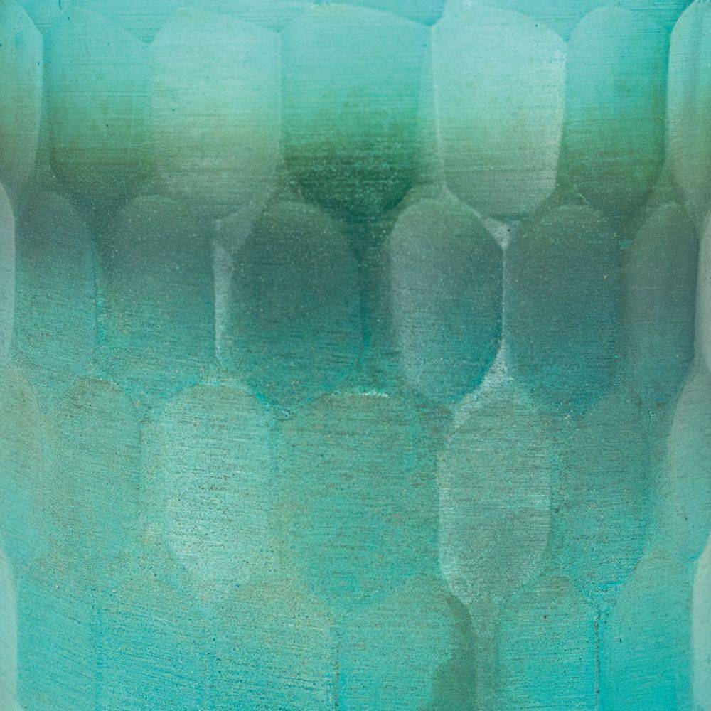Aubry Gaspard - Photophore en verre mosaique turquoise Aubry Gaspard - Image 4