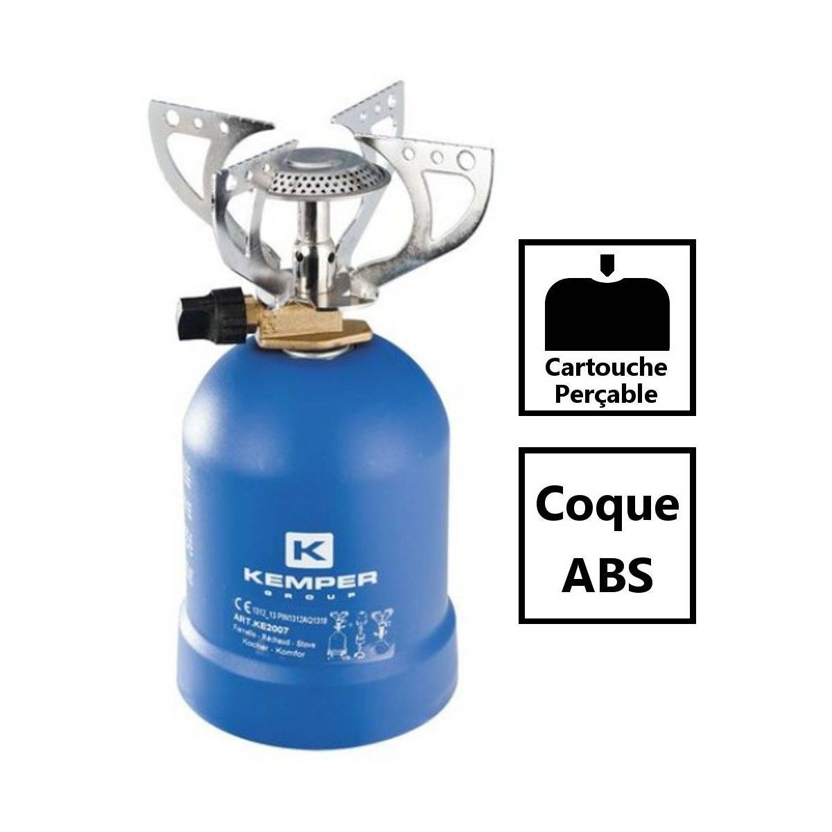 Rechaud gaz Kemper coque ABS KE2007 - Image 2