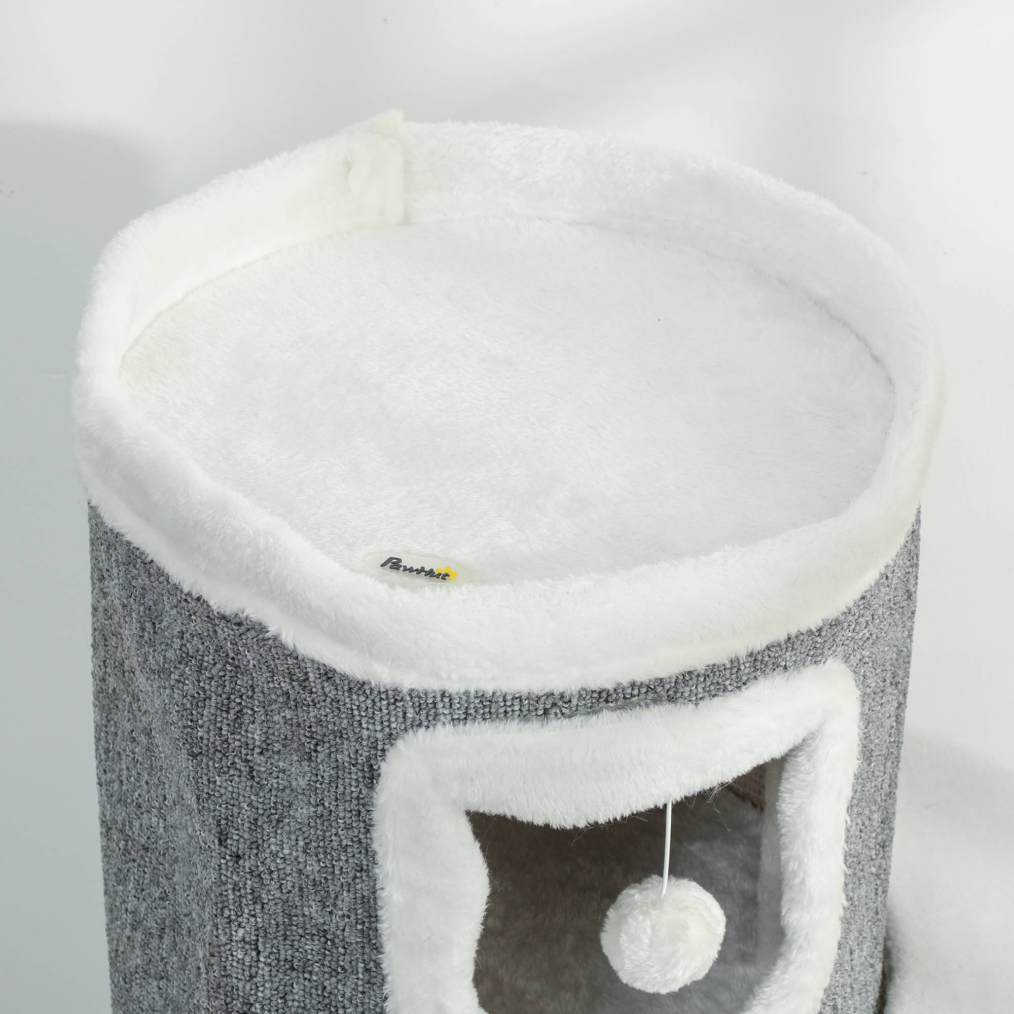 Arbre à chat sisal et peluche gris 50 x 36 x 101 cm - PANGIVO - Image 10