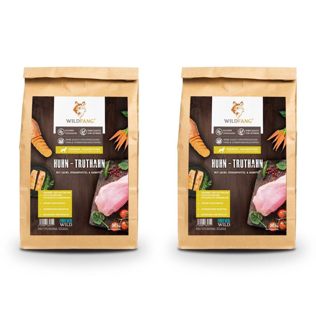 Wildfang - Wildfang Croquettes Junior au poulet pour chiots - sans céréales - 2 x 2 kg - Image 1