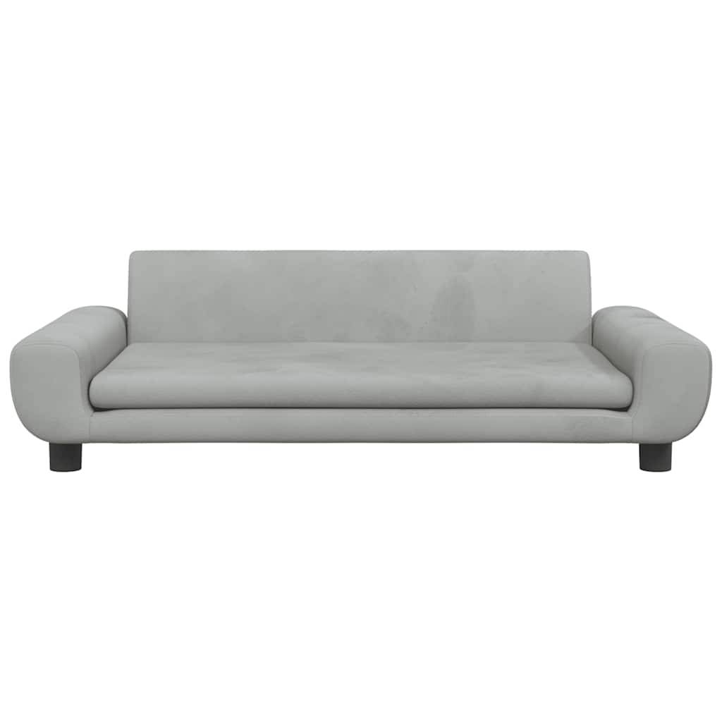 Vidaxl - Lit pour chien gris clair 100x54x33 cm velours vidaXL 171982 - Image 4