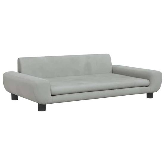 Vidaxl - Lit pour chien gris clair 100x54x33 cm velours vidaXL 171982 - Image 2