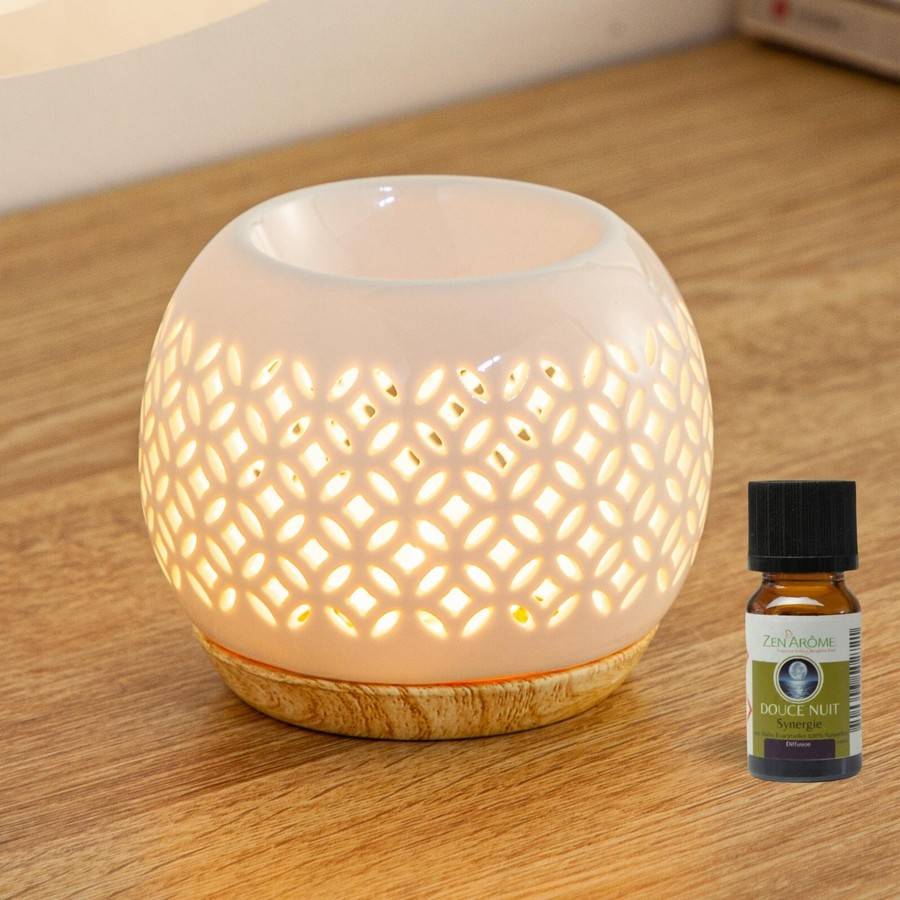 Brûle-Parfum Céramy Qianbi 50 ml - Atmosphère Parfumée - Artisanat Mode - Aromathérapie - Diffuseur Huiles Essentielles - H 9,5 cm - Image 2