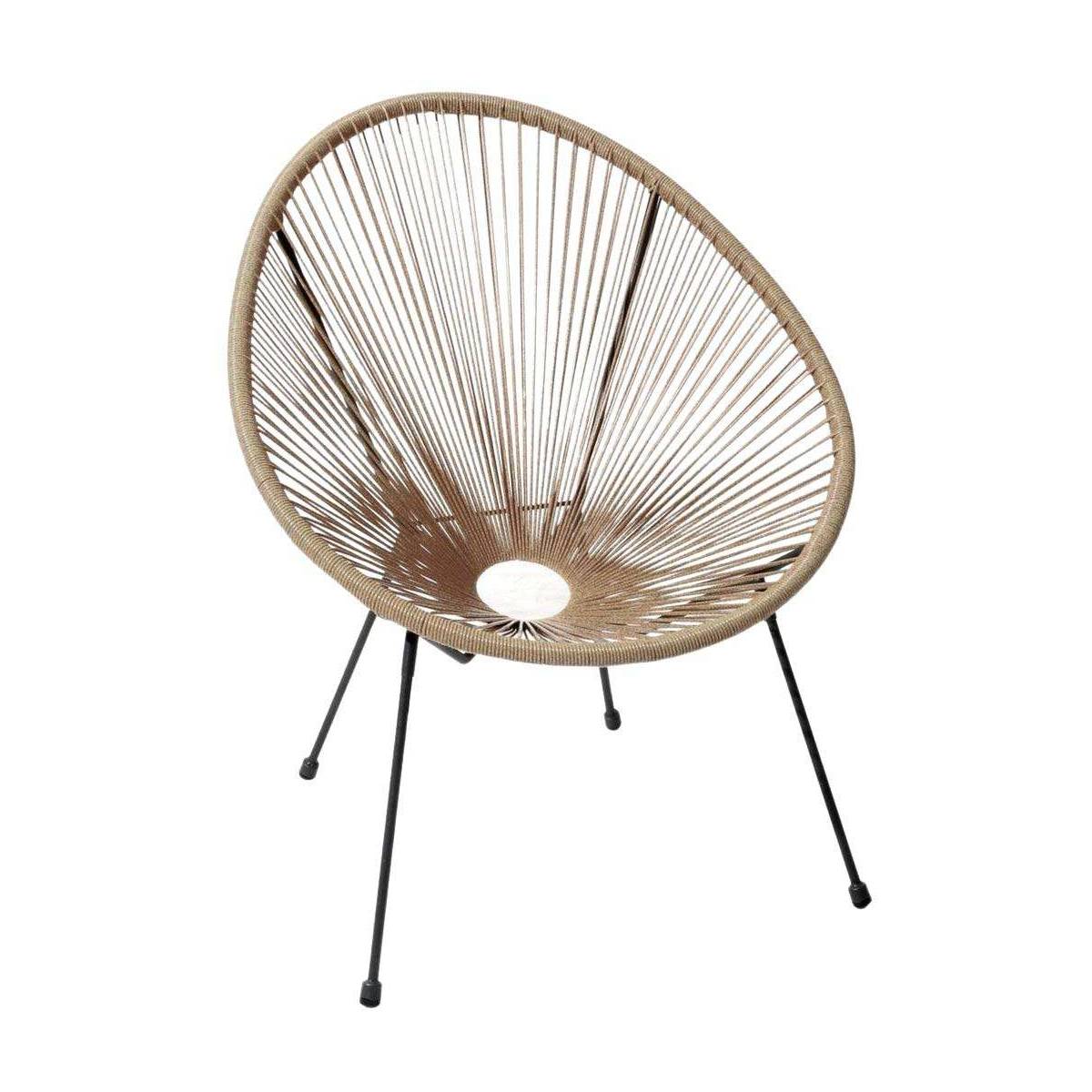 Alize - Fauteuil de jardin en acier et assise en fil de résine Rio - Image 1