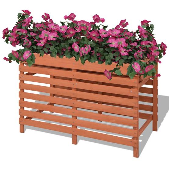 ComfortXL - Jardinière surélevée en bois 100cm avec étagère pour potager balcon terrasse – ComfortXL Outdoor Living - Image 1