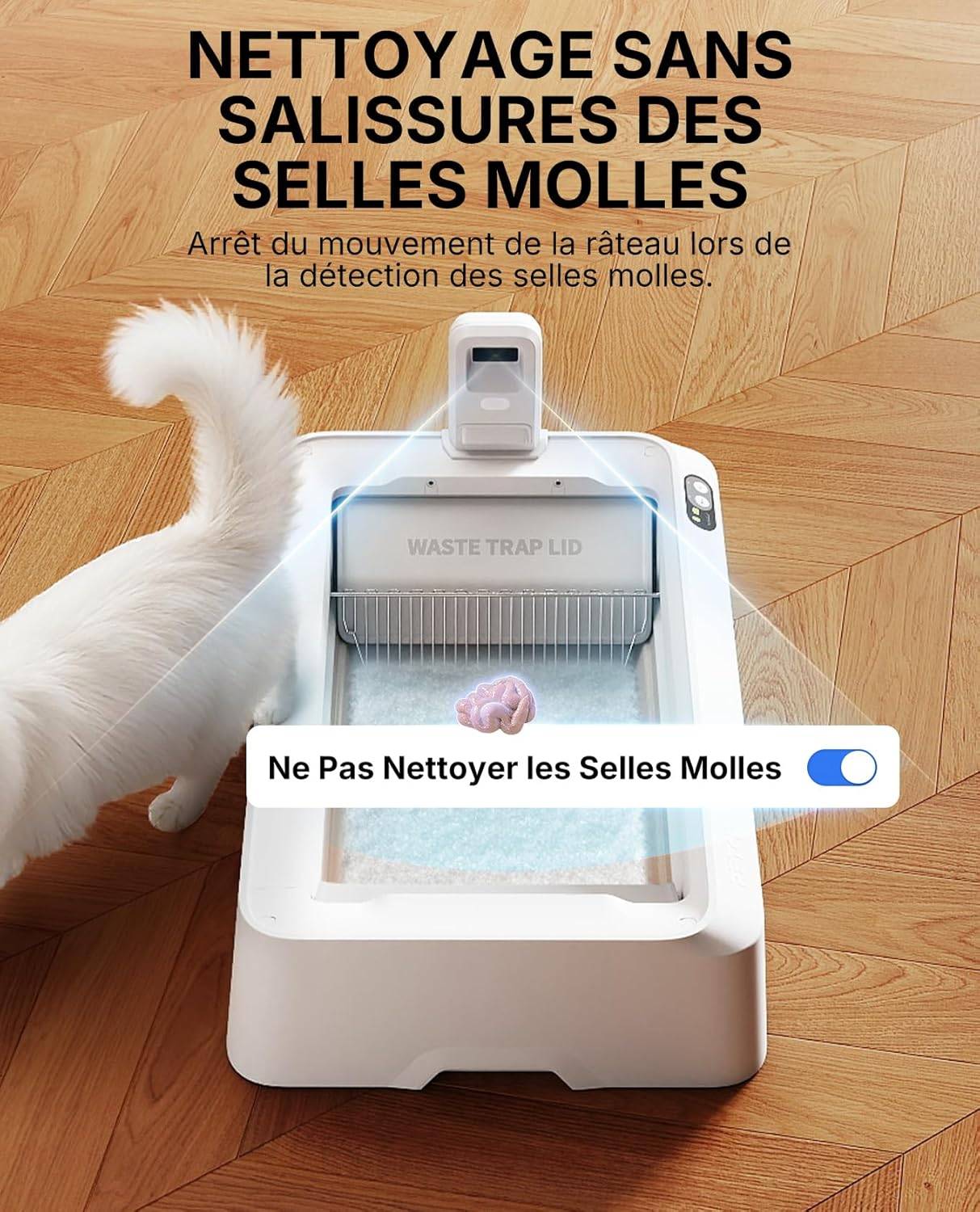PETKIT Purobot Crystal Duo – Litière autonettoyante pour chat avec caméra IA, design ouvert, suivi de santé et double désodorisation - Image 7