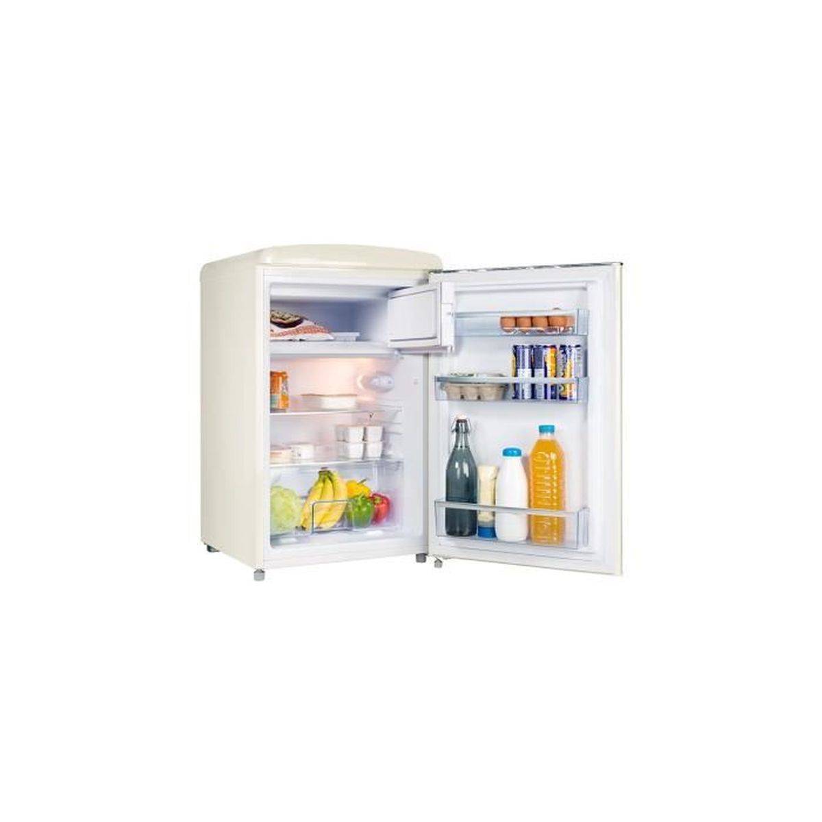 Réfrigérateur table top 108 L crème avec congélateur 13 L, froid statique, dégivrage auto - FRIGELUX - Image 4