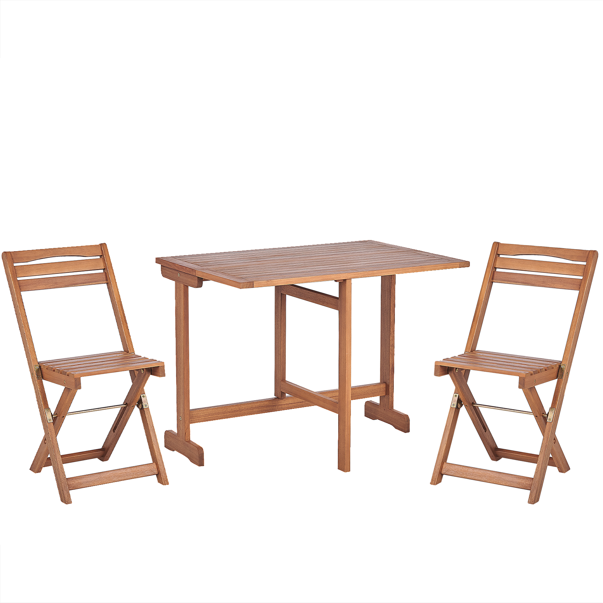 Beliani - Set de bistrot, 2 Personnes Acacia Marron LENOLA - Beliani - Image 2