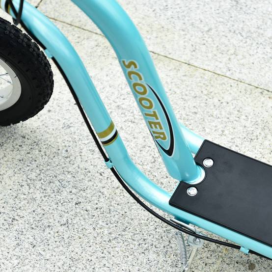 Sans Marque - Trotinette dès 5 ans, cityroller enfant, aluminium, 120x58x85-95 cm, bleu clair - Image 9