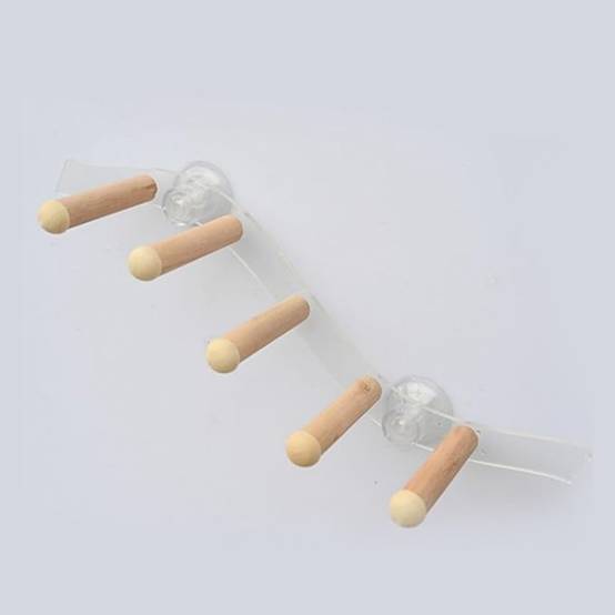 Ventouse Perche en Bois Pour Perroquet Cage Jouet - Image 4