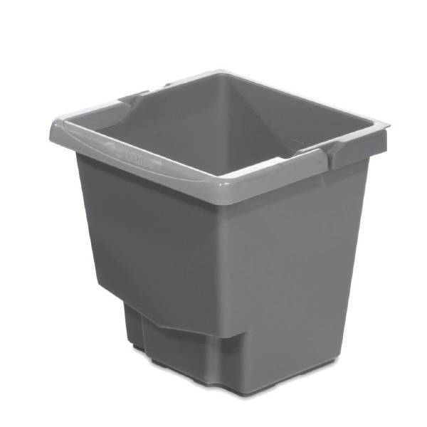 Seau 15L Gris Ideatop (Poignée Grise)- 21005Gt - Guialto