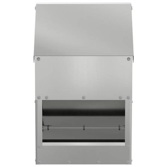 Mangeoire Poule Galvanisée Compacte 3kg Argent - ComfortXL Outdoor Living - Image 4