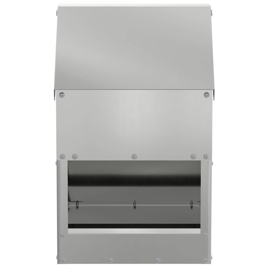 Mangeoire Poule Galvanisée Compacte 3kg Argent - ComfortXL Outdoor Living - Image 4