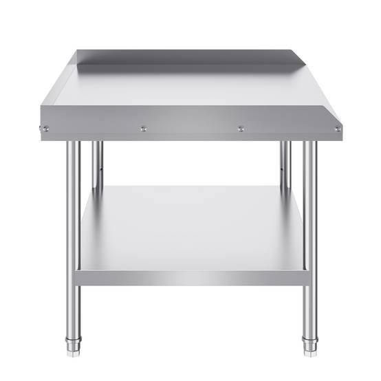 Vevor - VEVOR Table préparation métal 30x36x26 pouces, protection 3 côtés, hauteur réglable, pour cuisine commerciale. - Image 9