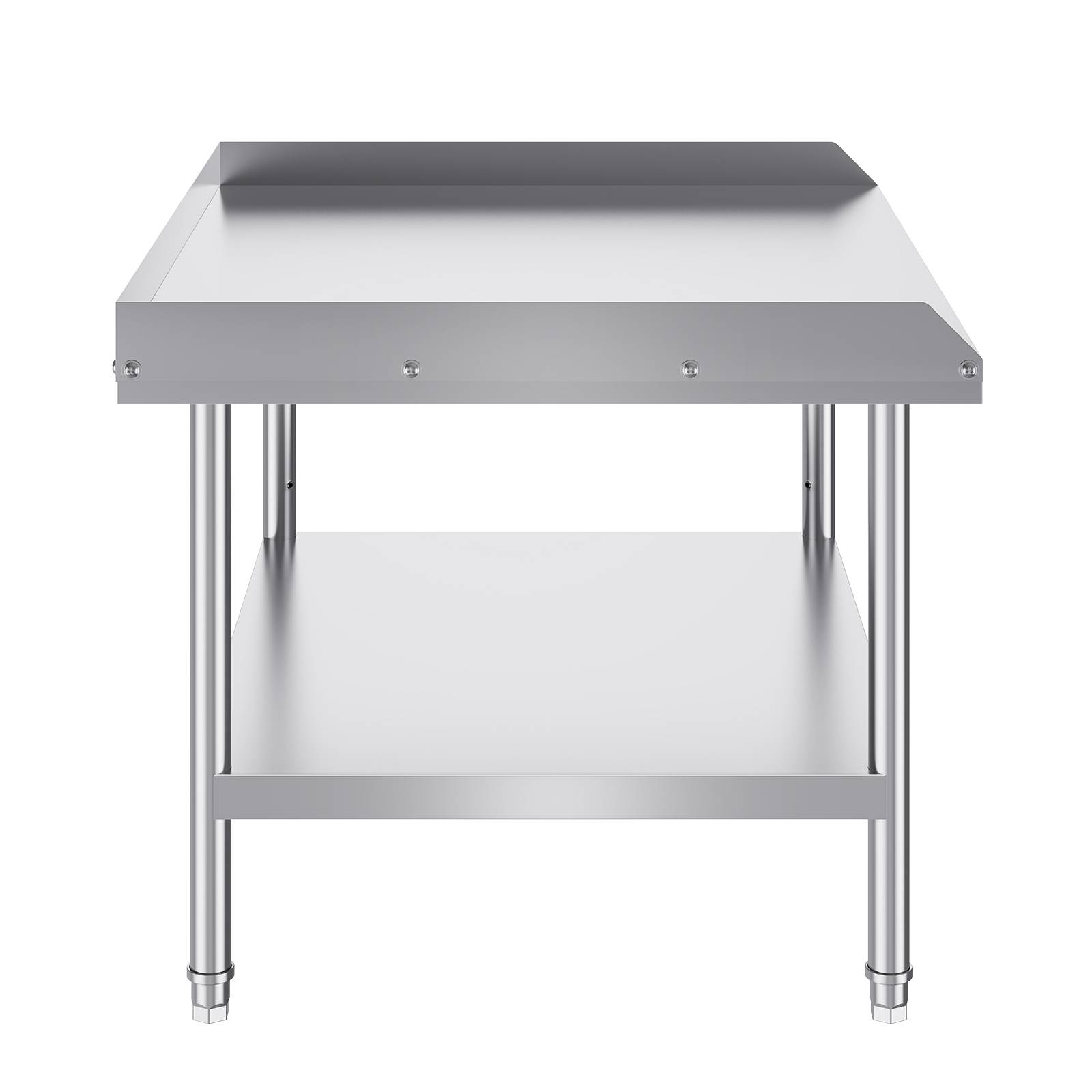 Vevor - VEVOR Table préparation métal 30x36x26 pouces, protection 3 côtés, hauteur réglable, pour cuisine commerciale. - Image 9