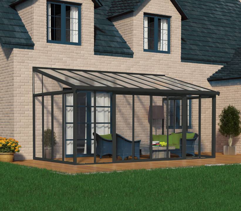 Canopia by Palram - Canopia Véranda SanRemo Gris 556 X 300 - Image 2