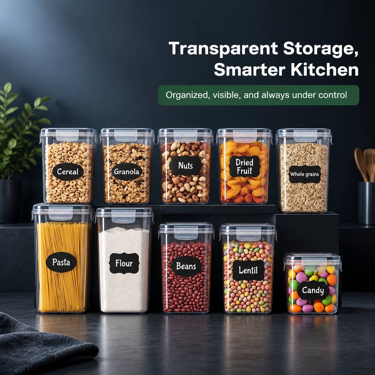 Lot de 25 Boîtes de Rangement Alimentaire avec Couvercles - Image 3