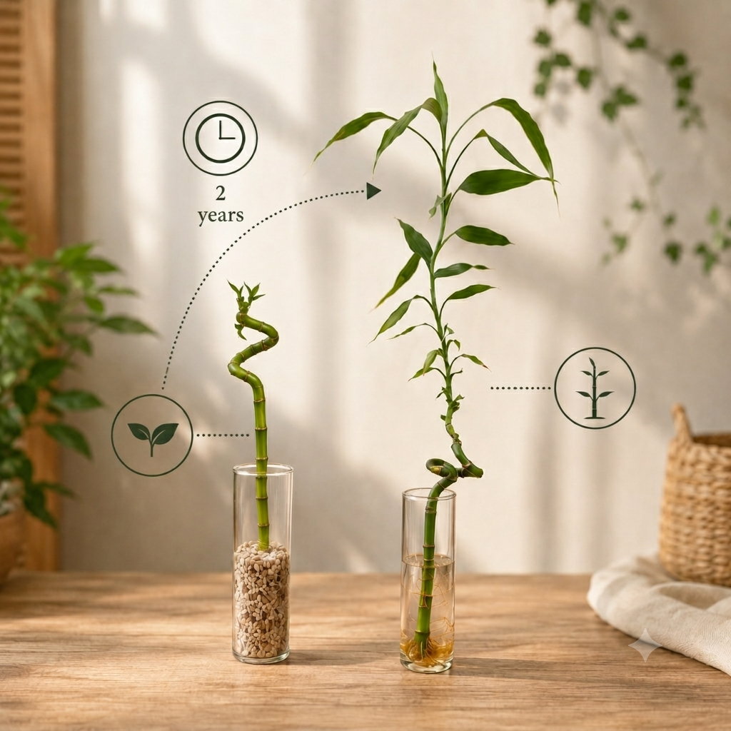 Lucky Bamboo Lot de 6 - Dracaena Sanderiana - 40-45 cm - Plante d’Intérieur - Image 6