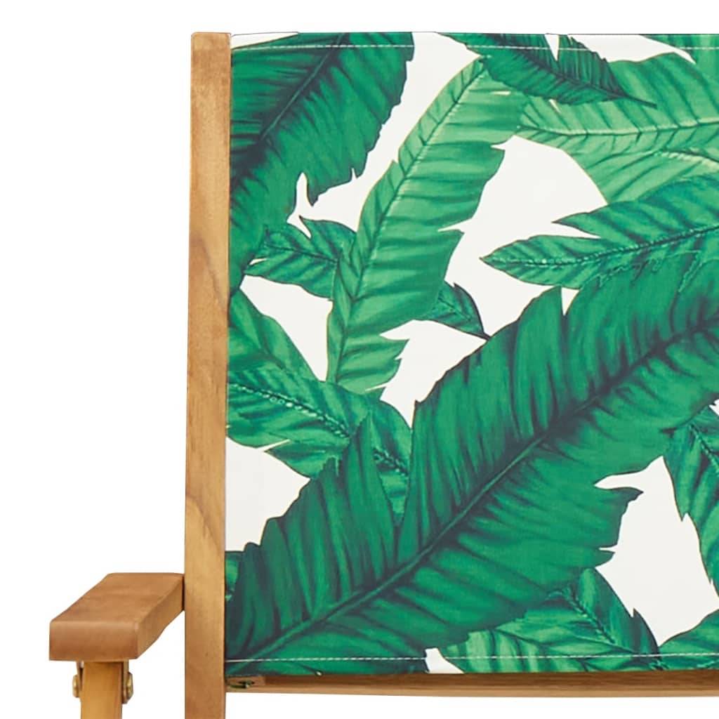 Maison Chic - Lot de 6 Chaise pliante de jardin - Chaises d'extérieur - Chaises de jardin pliables vert tissu et bois massif-JU12476 - Image 9